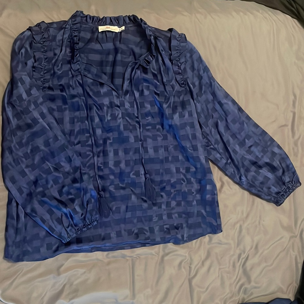 Women’s Navy Blue Vineyard Vines Top - Picture 1 of 7